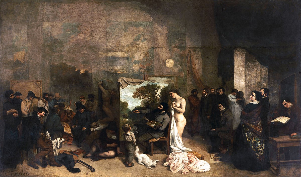 Gustave Courbet, The Painter’s Studio: A real allegory summing up seven years of my artistic and moral life, 1855